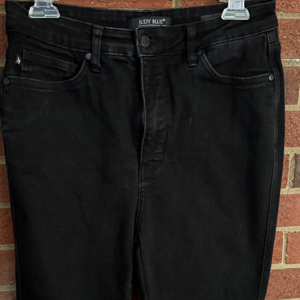 Judy Blue Los Angeles Skinny Dark Black Jeans - Picture 3 of 10